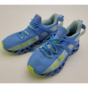 Just So So Women's Blue Green Low Top Lace-Up Running Sneaker Shoes Size US 10